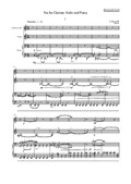 Trio for Clarinet (in Bb), Violin and Piano